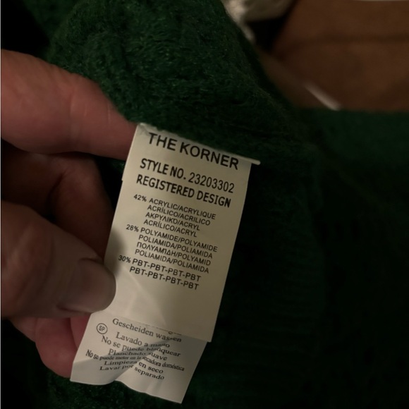 THE KORNER SWEATER, VERY GOOD CONDITION, SIZE M/L, green color - Picture 10 of 11